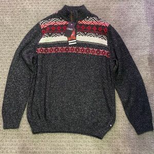 NWT!  Mens Black Chaps Sweater, Size XL